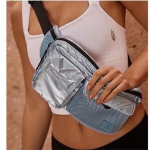 NWT FP Movement by free People Courtside Cargo Sling I. Slate blue